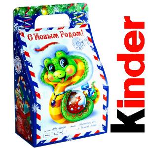 Детский подарок на Новый Год в жестяной упаковке весом 335 грамм по цене 1312 руб в Балее