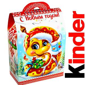 Детский подарок на Новый Год в жестяной упаковке весом 430 грамм по цене 1657 руб в Балее