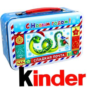 Сладкий подарок на Новый Год в картонной упаковке весом 430 грамм по цене 2136 руб в Балее