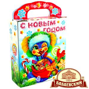Детский подарок на Новый Год в мешочке весом 800 грамм по цене 1261 руб в Балее