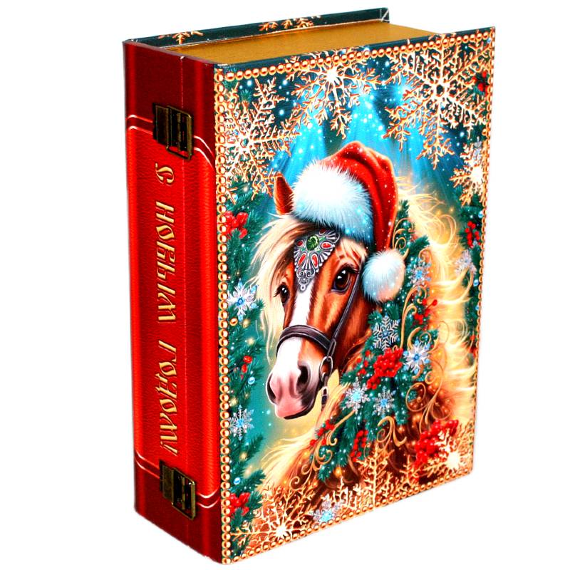 Детский новогодний подарок в элитной упаковке весом 1200 грамм