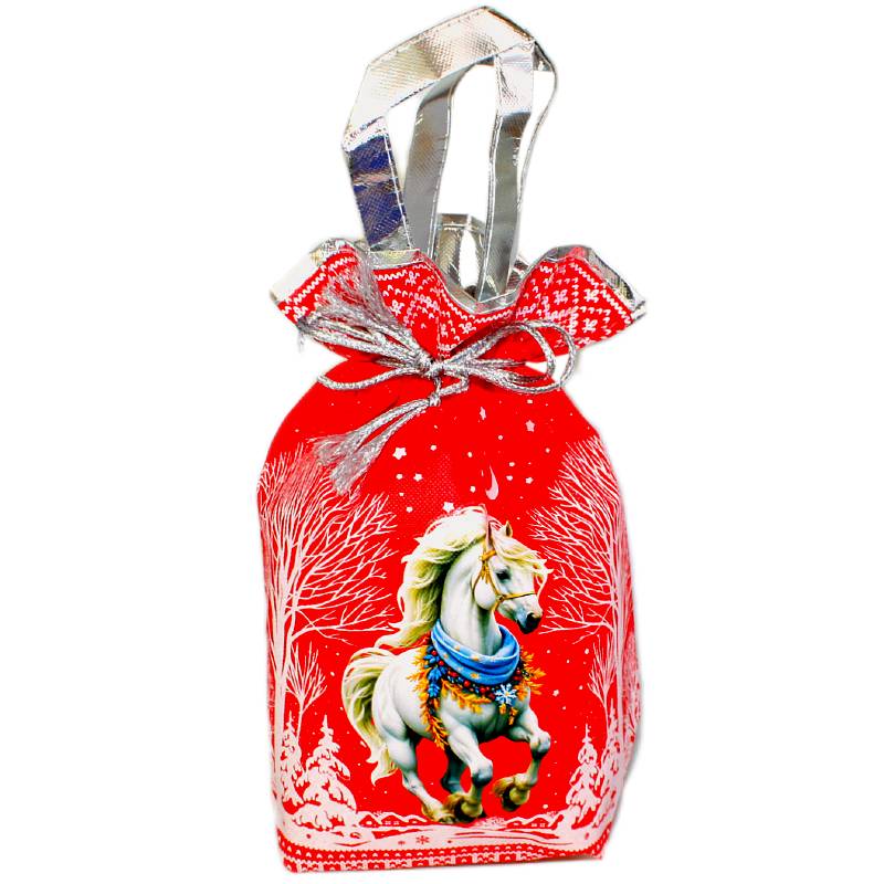 Детский подарок на Новый Год в мешочке весом 1300 грамм